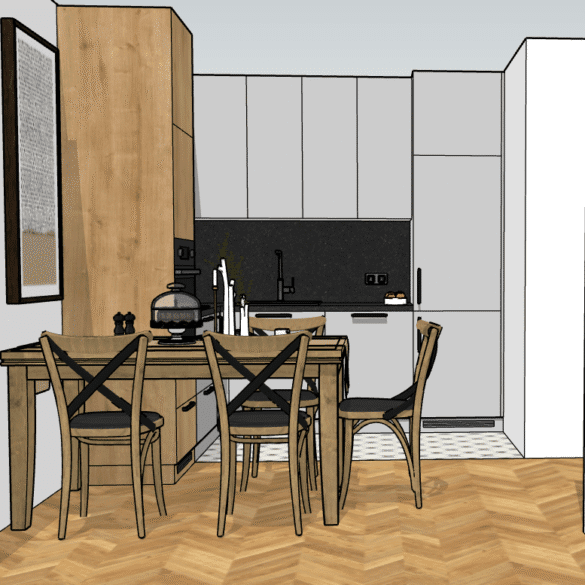 kuchnia projekt wnętrza giżycko